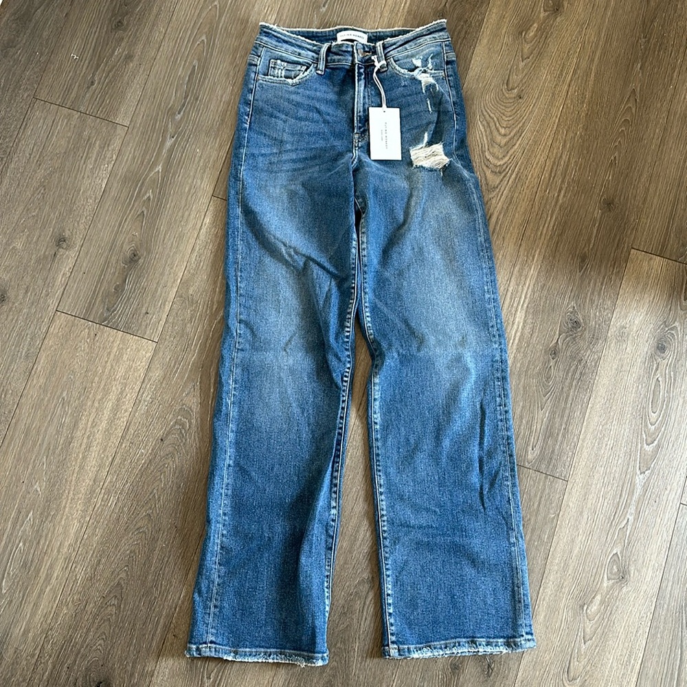 Flying Monkey mid rise bootcut jeans. Super soft!